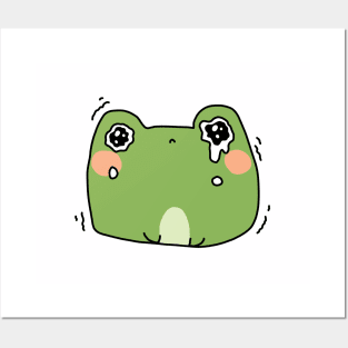 Stressed frog Posters and Art